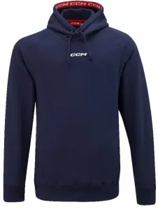 CCM Team Fleece Pullover Hoodie Navy 2XL Hockey Sweatshirt