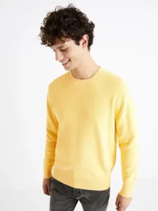 Celio Dexter Sweater Yellow