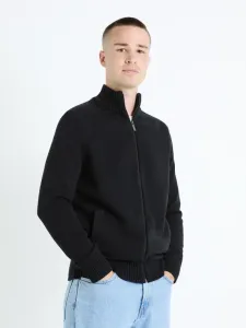 Celio Febazipper Sweater Black