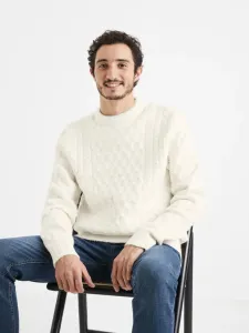 Celio Veceltic Sweater White