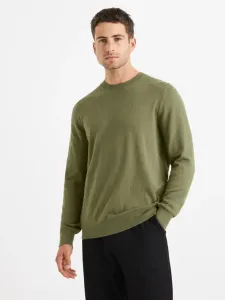 Celio Vecrewflex Sweater Green