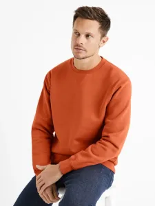 Celio Veseven Sweatshirt Orange