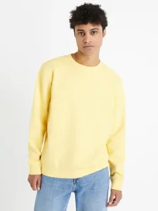 Celio Veseven Sweatshirt Yellow #1138994