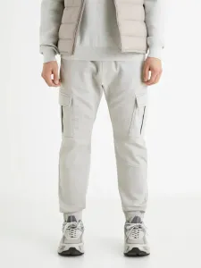 Celio Cargo Trousers Grey #203280