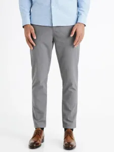 Celio Cozy Chino Trousers Grey