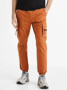 Celio Dozip Trousers Orange