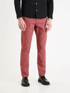Celio Tocharles Chino Trousers Red #1816254