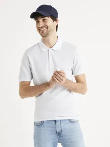 Celio Ateknit Polo Shirt White