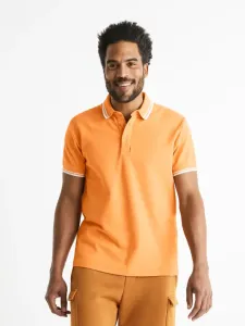 Celio Beline Polo Shirt Orange