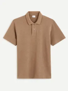 Celio Cesunny Polo Shirt Brown