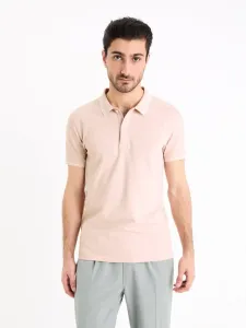 Celio Decolrayeb Polo Shirt Pink #1818564
