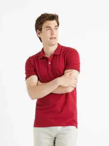 Celio Decolrayeb Polo Shirt Red
