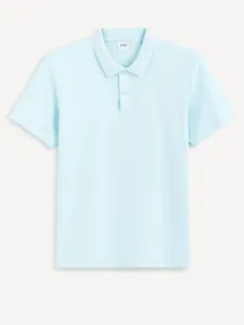 Celio Feflame Polo Shirt Blue
