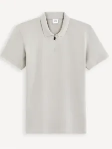 Celio Gebenoit Polo Shirt Grey #1864689