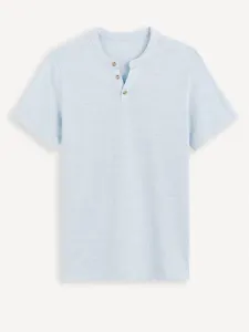 Celio henley Cegeti T-shirt Blue #1892986