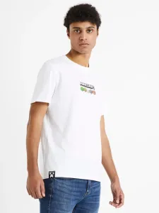 Celio Minecraft T-shirt White #1279830