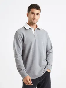Celio Polo Shirt Grey