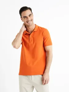 Celio Teone Polo Shirt Orange