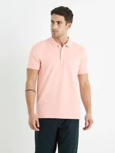 Celio Teone Polo Shirt Pink #195603