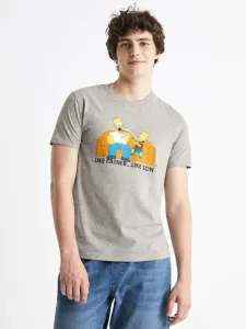 Celio The Simpsons T-shirt Grey
