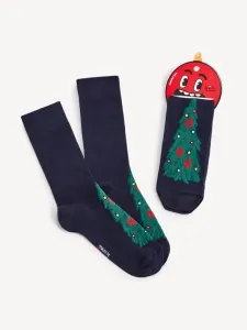 Celio Vánoční Socks Blue