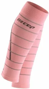 CEP WS401Z Compression Calf Sleeves Reflective Light Pink II Calf covers for runners