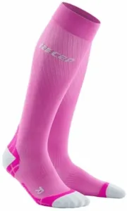 CEP WP207Y Compression Tall Socks Ultralight Pink/Light Grey II Running socks