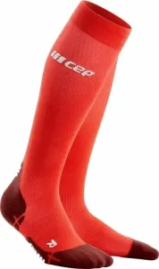 CEP WP30PY Compression Tall Socks Ultralight Lava/Dark Red V Running socks