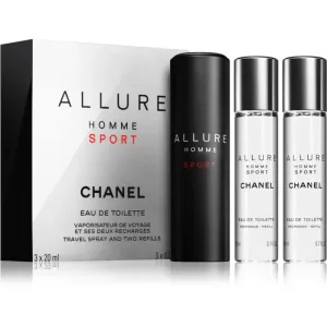 ChanelAllure Homme Sport Eau De Toilette Travel Spray (With Two Refills) 3x20ml/0.7oz