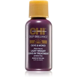 CHI Brilliance Shine Serum Lightweight Leave-in Ttreatment gentle serum for shiny and soft hair 15 ml