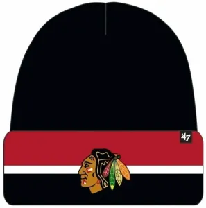 Chicago Blackhawks Split Cuff Knit Black UNI Hockey Beanie
