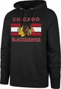 Chicago Blackhawks NHL Burnside Pullover Hoodie Jet Black L Hockey Sweatshirt