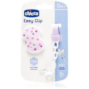 Chicco Easy Clip dummy chain 0m+ Pink 1 pc