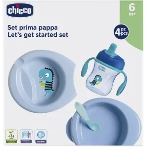 Chicco Let's Get Started dinnerware set 6m+ Blue