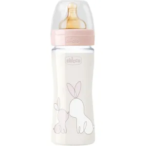 Chicco Original Touch Glass Girl baby bottle 0m+ 240 ml