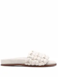 CHLOÃ - Kacey Leather Flat Sandals #1204500