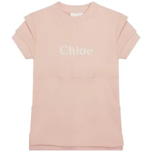 Chloe Girls Sweatshirt Dress Pink 8Y