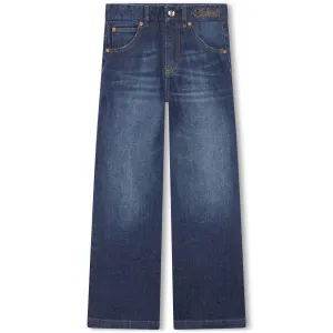 Chloe Girls Washed Jeans in Denim Blue 06A 83% Cotton, 12% Polyester, 3% Viscose, 2% Elastane - Lining: 100% Cotton