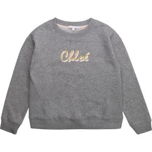 Chloe Girls Cotton Sweater Grey 14Y