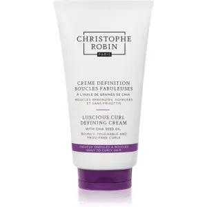 Christophe Robin Luscious Curl Defining Cream with Chia Seed Oil smoothing cream for wavy and curly hair 150 ml