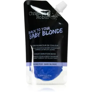 Christophe Robin Shade Variation Mask bonding colour mask for hair Baby Blond 75 ml