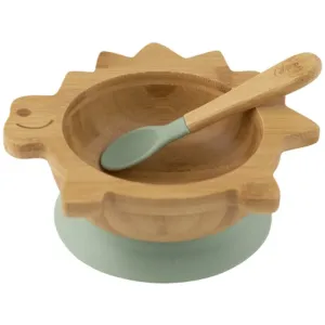 Citron Bamboo Bowl bowl with suction cup Dino 250 ml