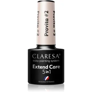 Claresa Extend Care 5 in 1 Provita base coat gel for gel nails with regenerative effect shade #2 5 g