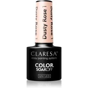 Claresa SoakOff UV/LED Color Dusty Rose gel nail polish shade 1 5 g