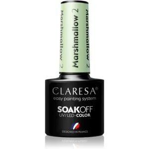 Claresa SoakOff UV/LED Color Marshmallow gel nail polish shade 2 5 g