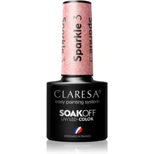 Claresa SoakOff UV/LED Color Sparkle gel nail polish shade 3 5 g