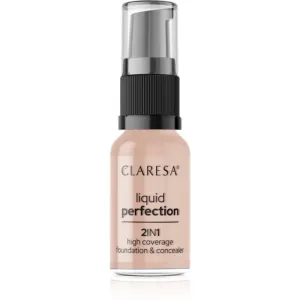 Claresa Liquid Perfection 2in1 full coverage foundation shade 104 Nude 18 g