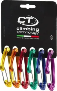 Climbing Technology Fly-Weight EVO Pack D Wire Straight Mixed Colors Climbing Carabiner