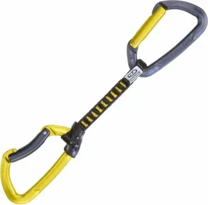 Climbing Technology Lime Set DY Quickdraw Anthracite/Mustard Yellow Solid Straight/Solid Bent Gate 12.0 #1367779