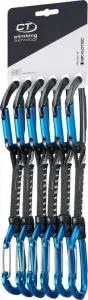 Climbing Technology Lime Set M-DY Quickdraw Anthracite/Electric Blue Solid Straight/Wire Straight Gate 12.0